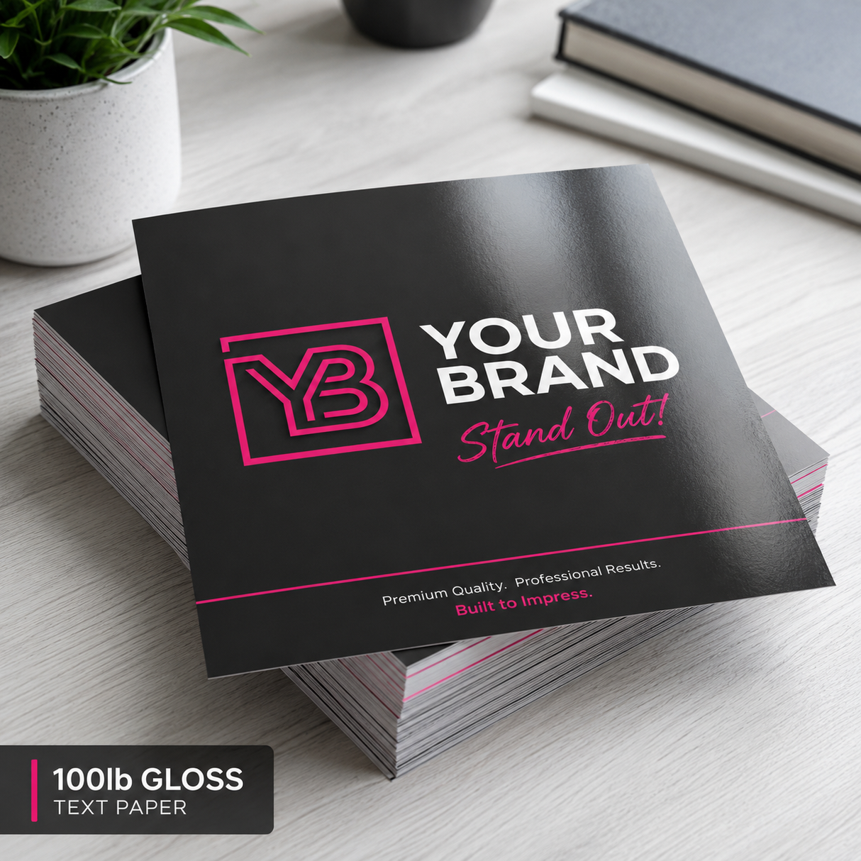 Flyers 100lb Gloss Text