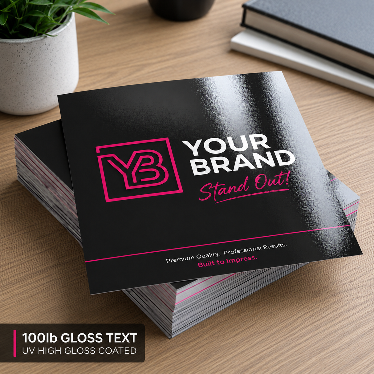 Flyers 100LB + UV (High Gloss)