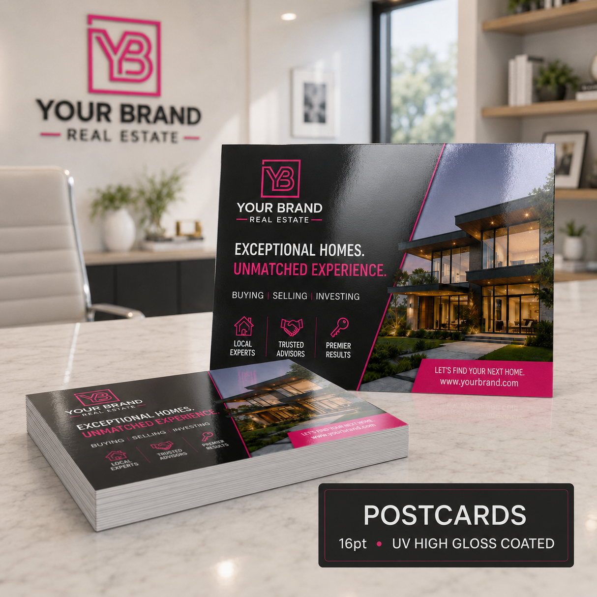 Postcards 16pt + UV