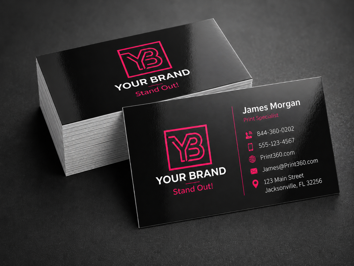 Business cards 16pt + UV