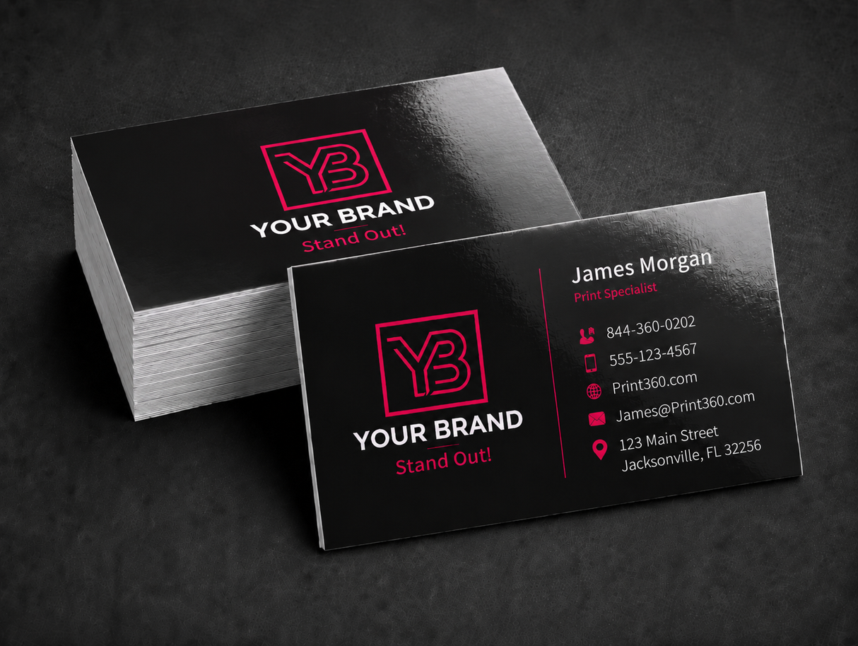 Business cards 18pt Gloss Lamination
