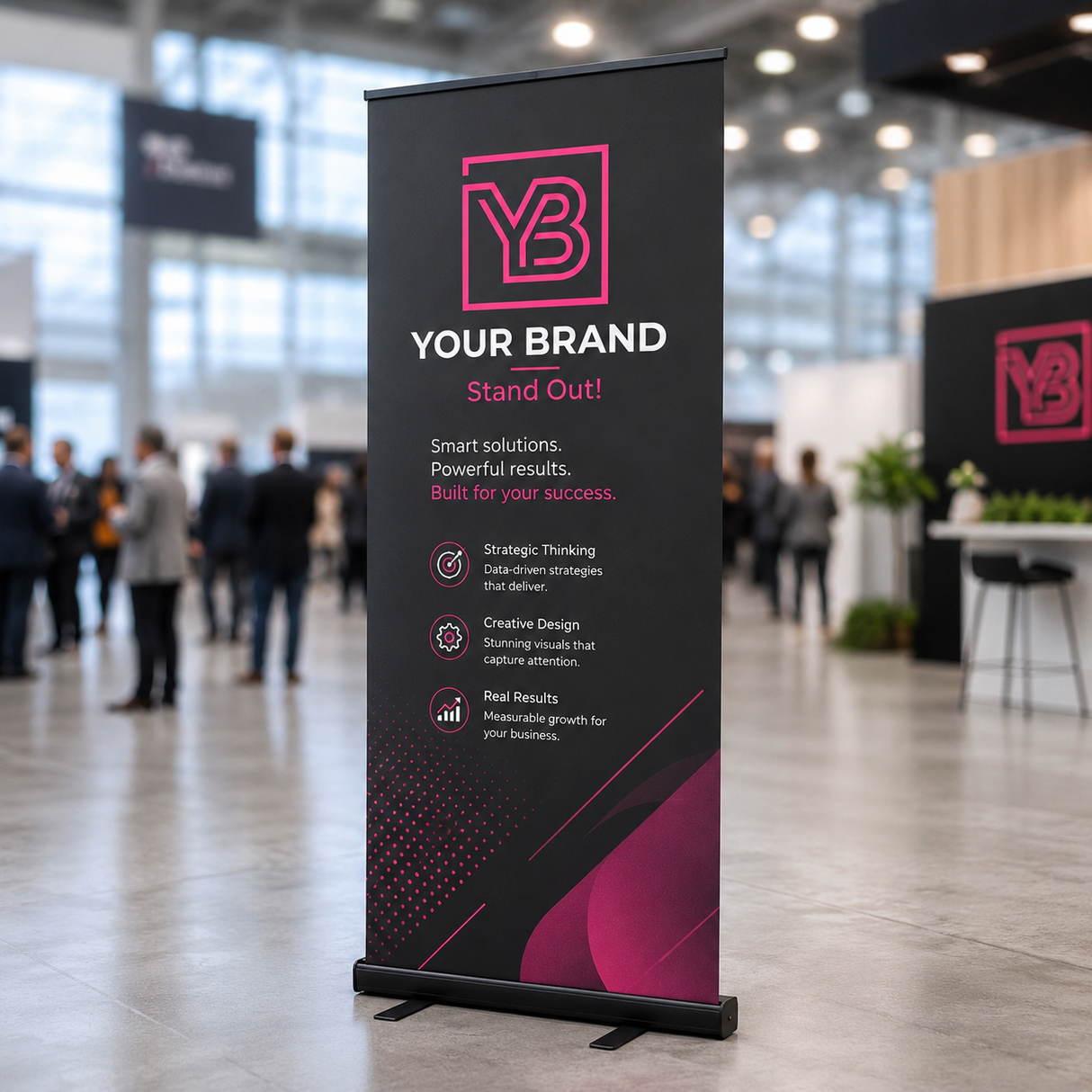 Pull Up Banners 13oz Matte Vinyl Blackbase (31.5 x 78.75)