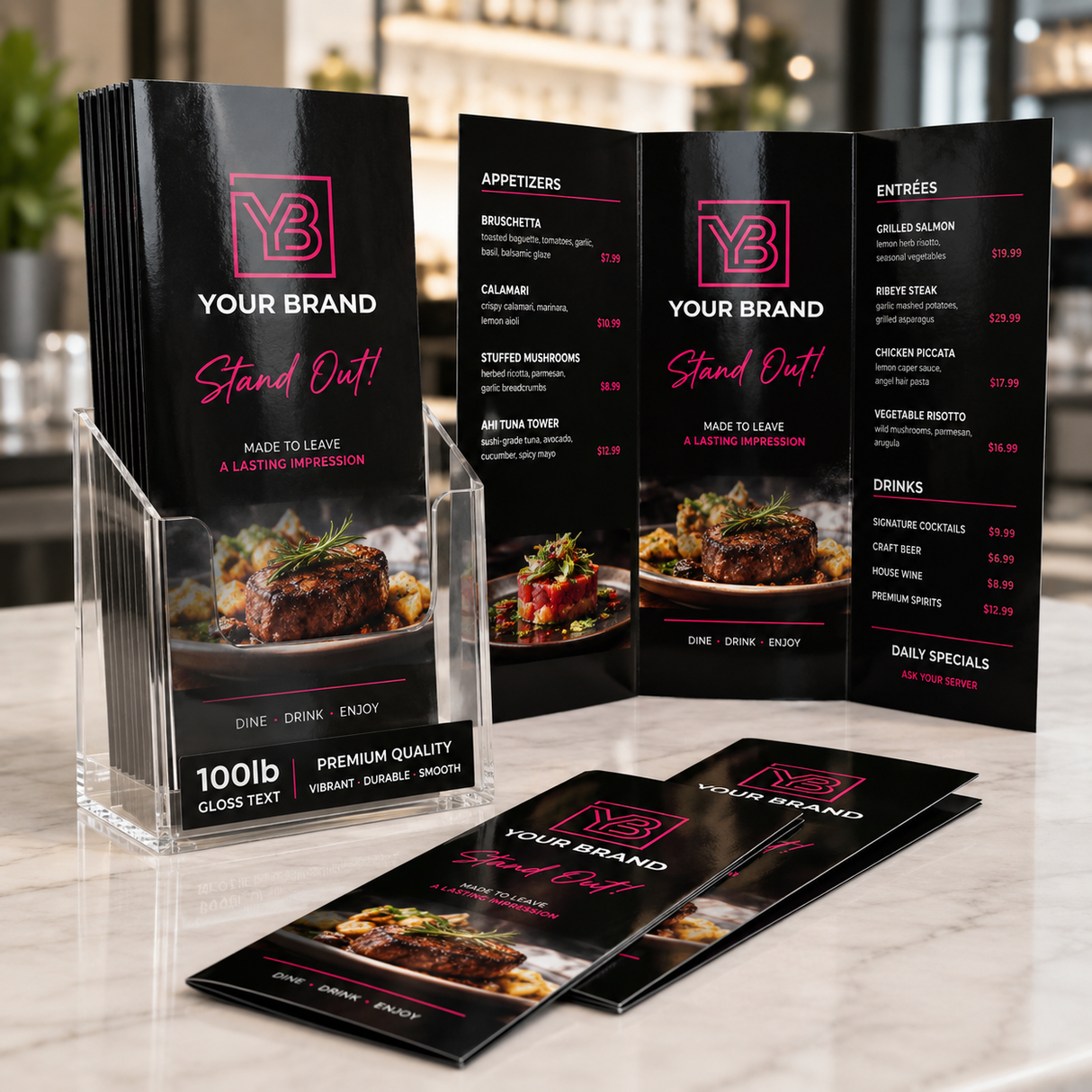 Brochures 100LB Gloss Text