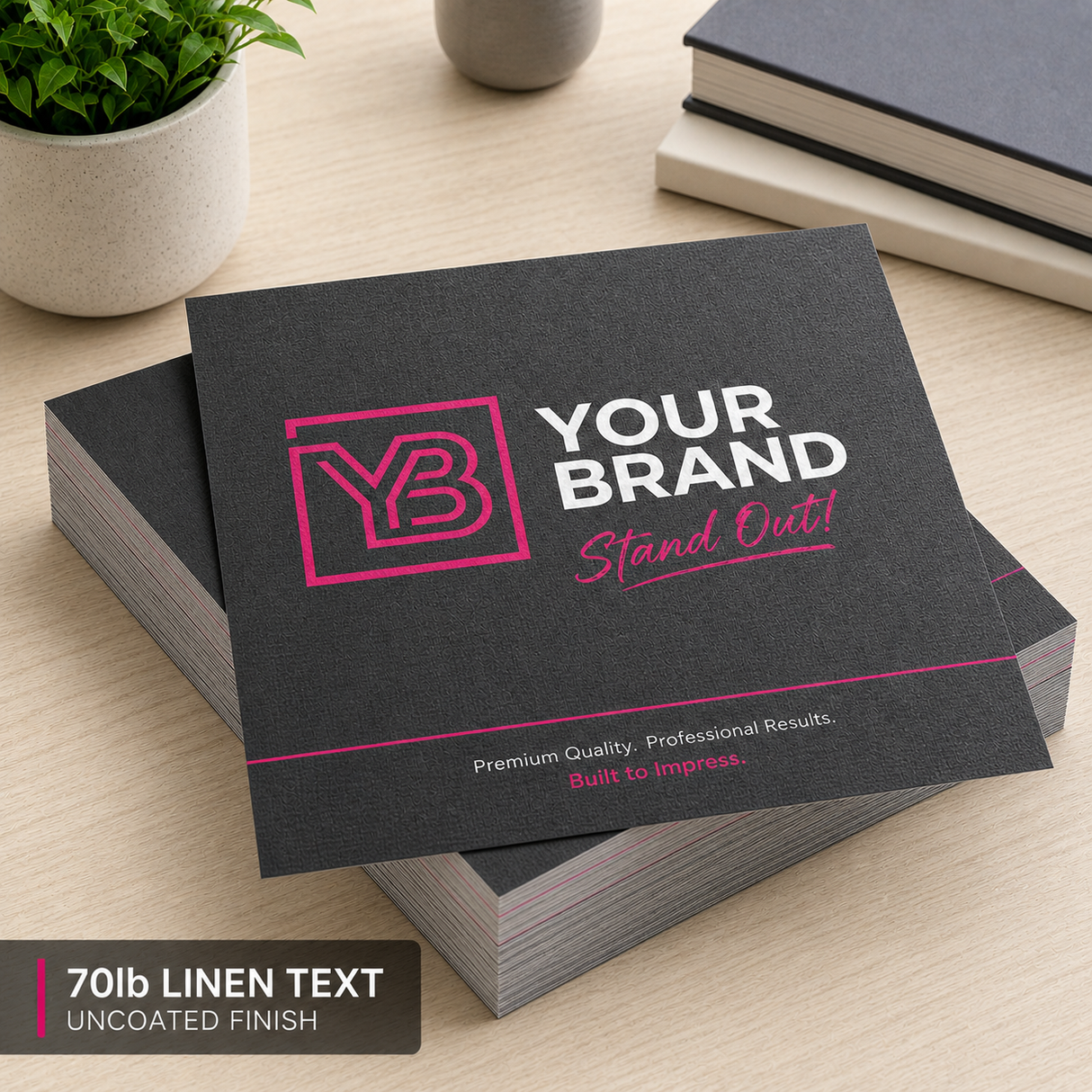 Flyers 70LB Linen Uncoated