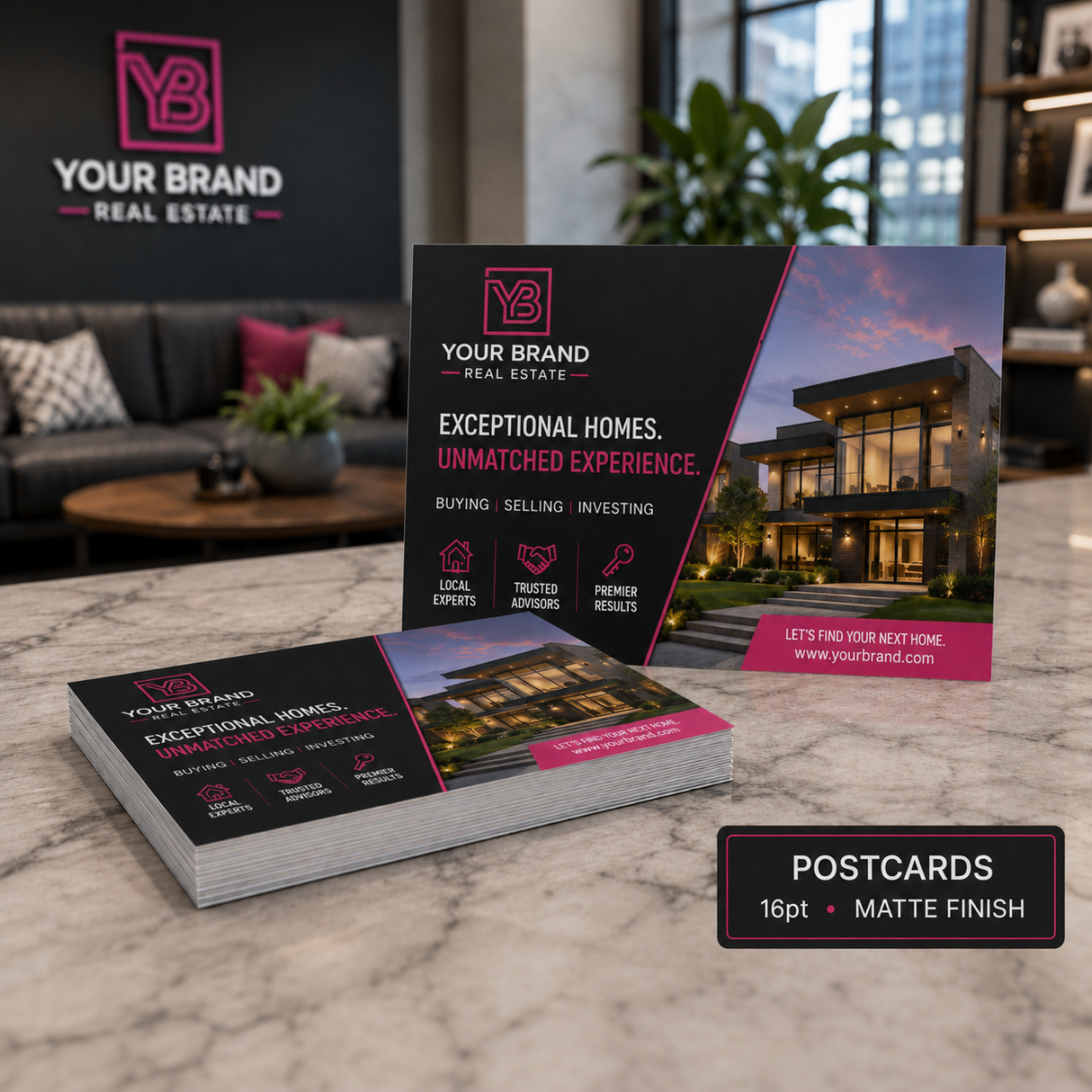Postcards 16pt + Matte Finish