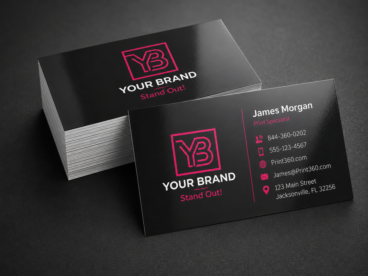Business Cards 14pt + UV (High Gloss)