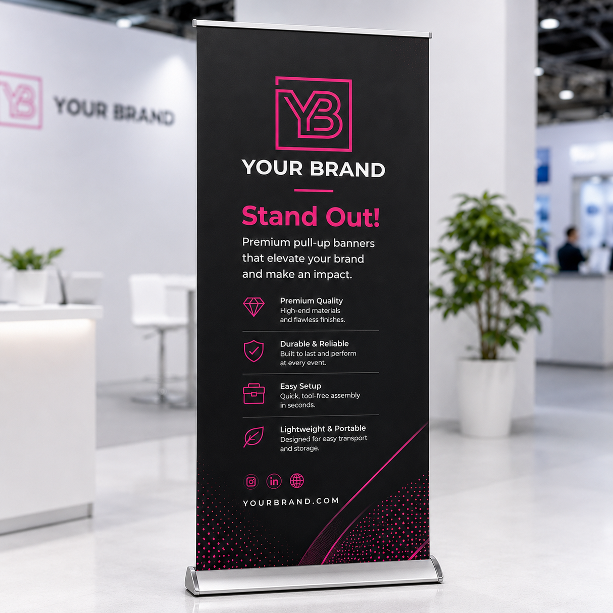 Premium Pull Up Banners 13oz Matte Vinyl